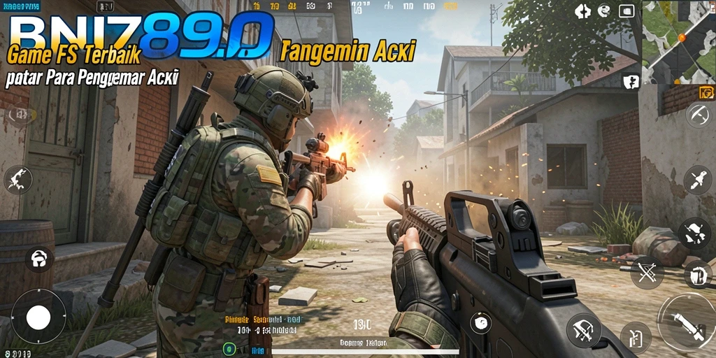 Tangkapan layar gameplay <strong>BNI789</strong> yang mendebarkan dengan aksi tembak-menembak intens.