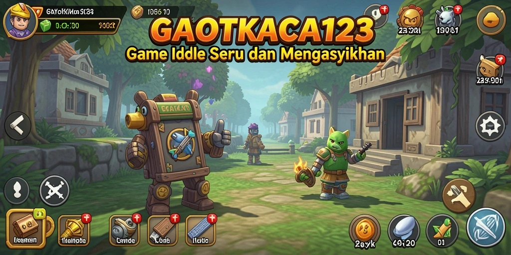 Tampilan gameplay yang menarik dari GATOTKACA123 di layar.