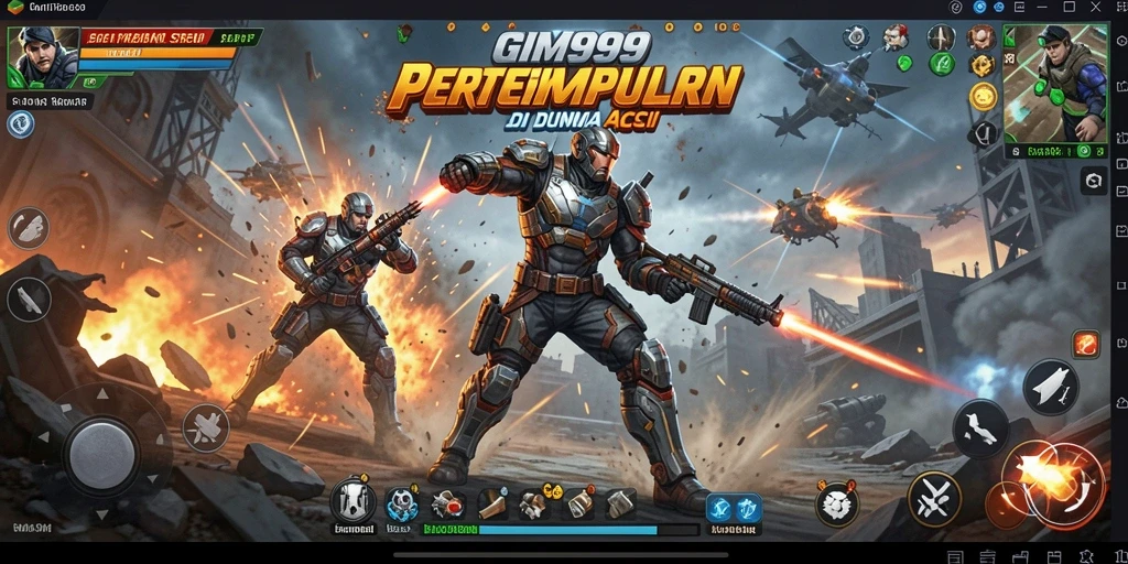 Screenshot GIM999 menampilkan aksi seru dan grafis menawan.