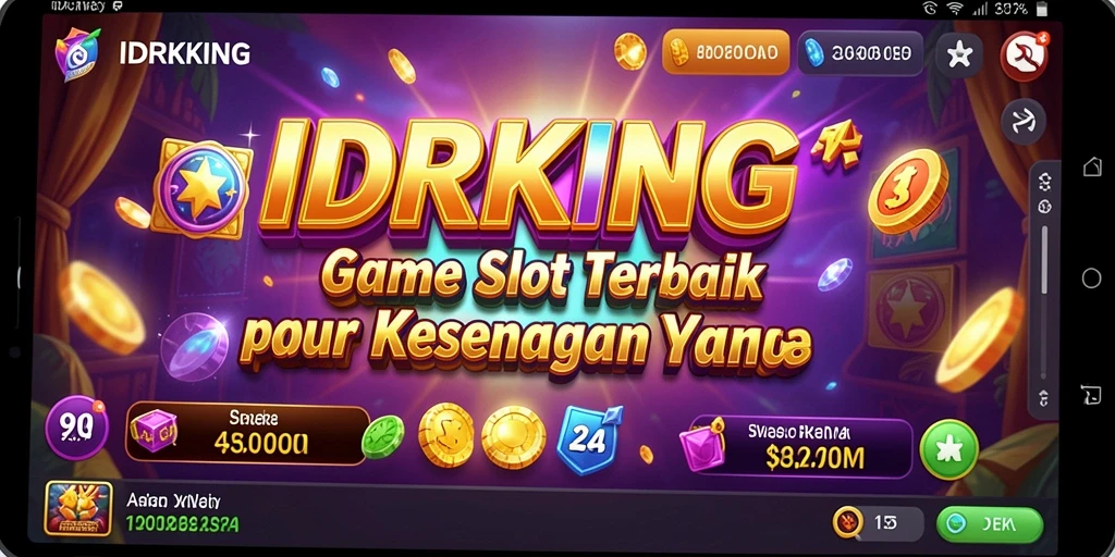 Tampilan gameplay seru IDRKING yang penuh warna