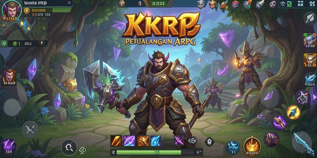 Tampilan gameplay ARPG yang menegangkan dan penuh aksi.