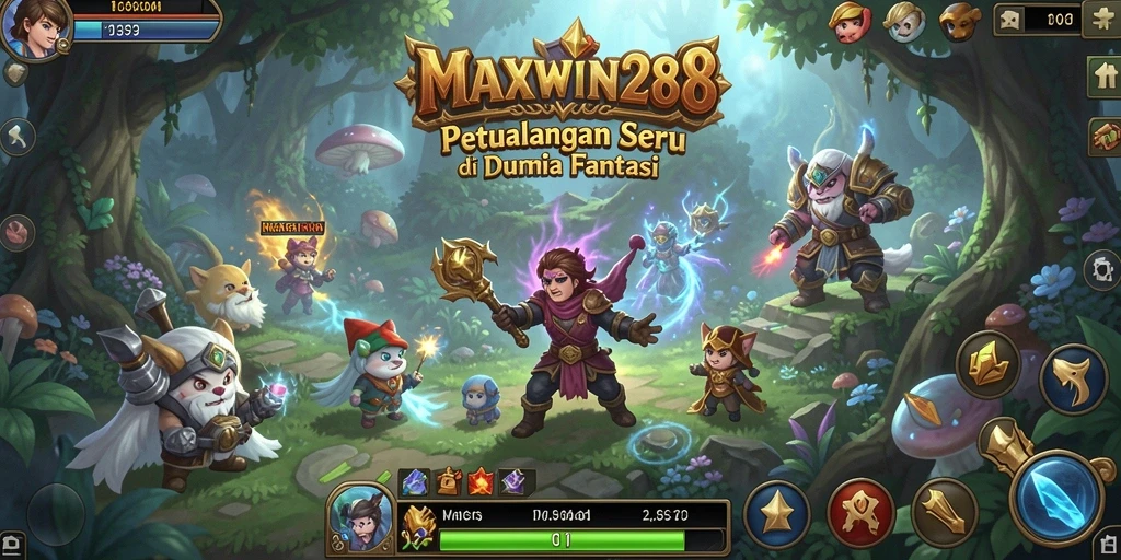 Tampilan gameplay seru dari game petualangan MAXWIN288.