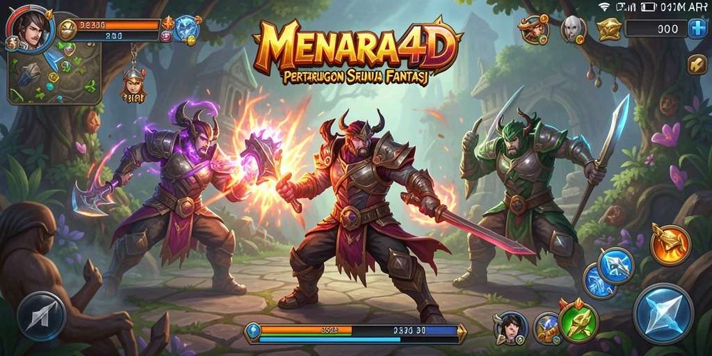 Menampilkan pertarungan epik di arena MENARA4D.