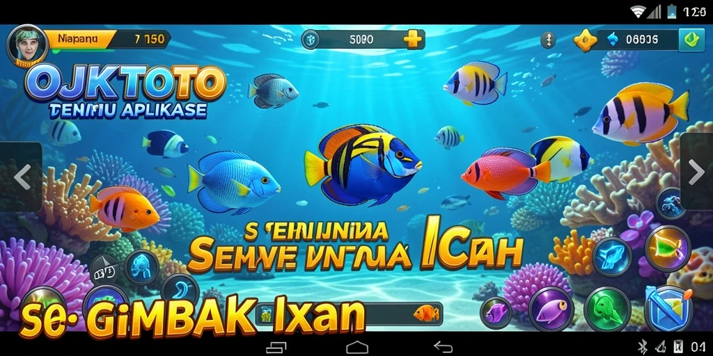 Gameplay seru menembak ikan berwarna-warni di OJKTOTO.