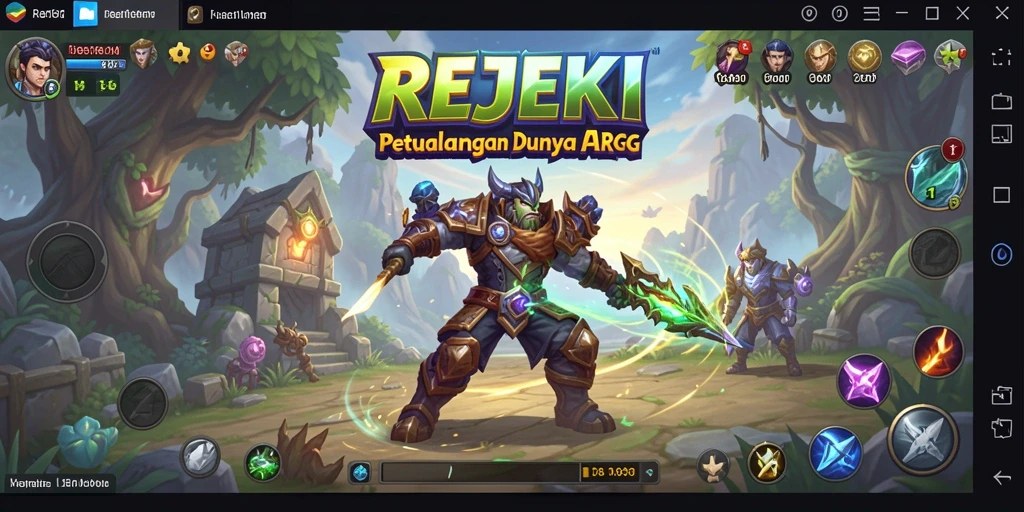 Gameplay seru dalam dunia petualangan ARPG REJEKI.