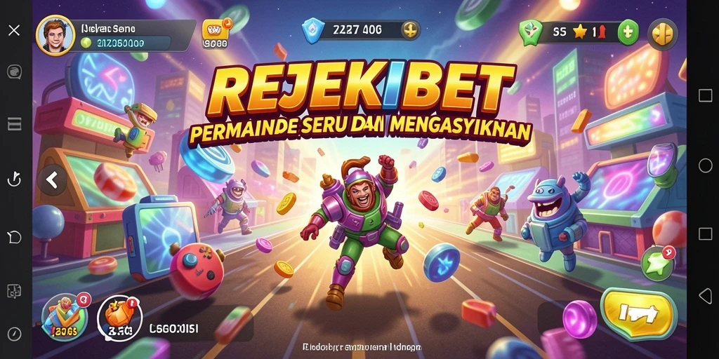 Tampilan menarik gameplay REJEKIBET dengan aksi arcade yang seru.